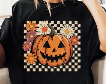 Floral Fall Pumpkin Png, Fall Pumpkin Png, Thanksgiving Png, Autumn Png, Fall Shirt, Fall Png, Boho Floral Pumpkins png, Halloween Png