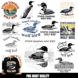 Dum kanadensisk vargfågel SVG PNG, rolig lomhumor png, hockeyromantik hockeyfangåva