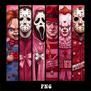 Retro Alla hjärtans dag-png, skräckalla hjärtans dag-png, rolig alla hjärtans dag-png, rosa alla hjärtans dag-png, skräckfilm-png, var min-png, antialla hjärtans dag-png