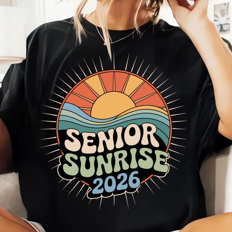 Sunrise Senior 2026 PNG SVG, Senior png, Retro Senior klass 2026, examenspresent 2026, Senior är 2026, Senior examenspresent bild 5
