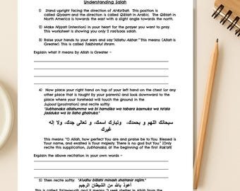Salah Worksheet - Printable