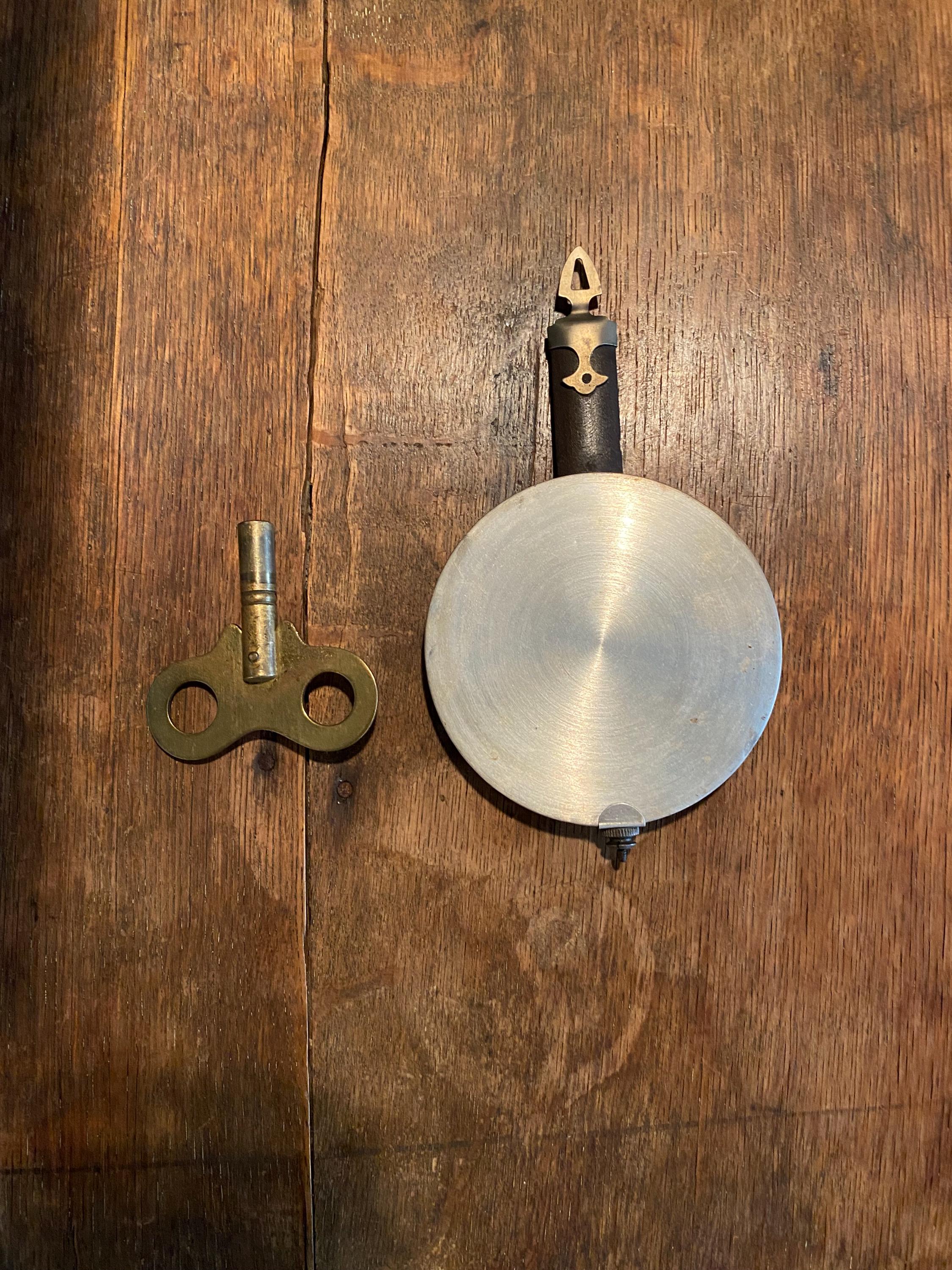 Antique Meiji Wall Clock – Japanese Vintage Pendulum Clock, 1950s