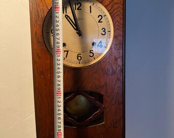 Vintage Seiko Wall Clock – Japanese Pendulum Clock, 1950s, Fully