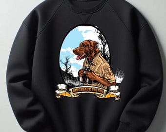 Gráfico de perro de patrulla Ridgeback / Diseño de aventura de safari (archivos SVG y PNG)