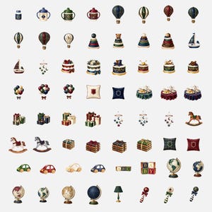 Preppy Teddy Bear Clipart Bundle, RL Polo Inspired PNGs (Digital Download) 300+ Bundle image 3