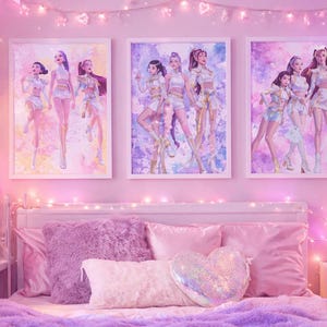 Arte de pared de cazadores de demonios del KPOP - Juego de 3