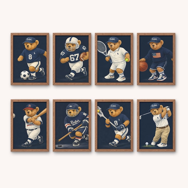 Geïnspireerde sportbeer - Set van 8
