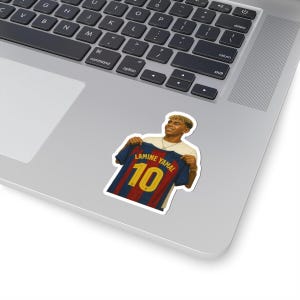 Adesivi Lamine Yamal Kiss-Cut - Perfetti per gli appassionati di sport, Adesivo Lamine Yamal, Adesivo Fc Barcelona, Spirito di squadra, LAMINE, adesivo, Barca