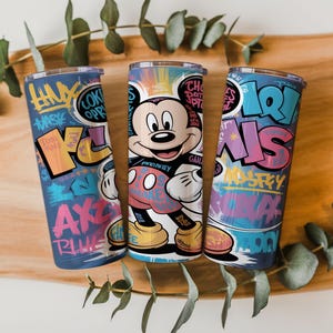 Mickey Mouse Friends 20oz Tumbler Wrap Bundle PNG | 16+ Cartoon Character Sublimation Designs | Digital Download image 7