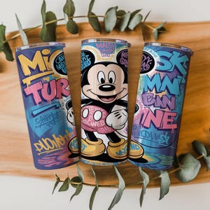 Mickey Mouse Friends 20oz Tumbler Wrap Bundle PNG | 16+ Cartoon Character Sublimation Designs | Digital Download image 18