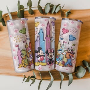 Mickey Mouse Friends 20oz Tumbler Wrap Bundle PNG | 16+ Cartoon Character Sublimation Designs | Digital Download image 15