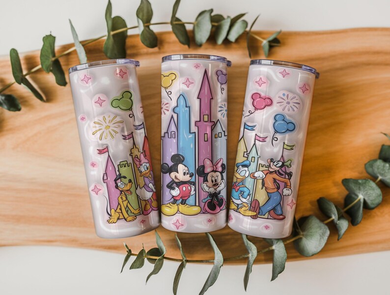 Mickey Mouse Friends 20oz Tumbler Wrap Bundle PNG | 16+ Cartoon Character Sublimation Designs | Digital Download image 15