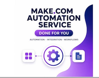 Make.com Automation Service | Custom Workflow Setup, CRM & API Integration, Business Process Automation