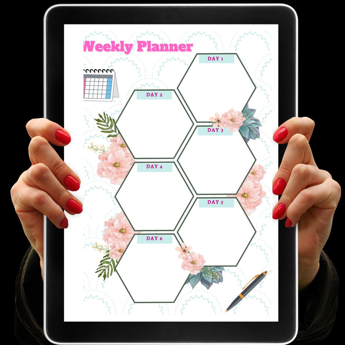 Printable Weekly Planner | A4 PDF Weekly Schedule Template | Instant ...