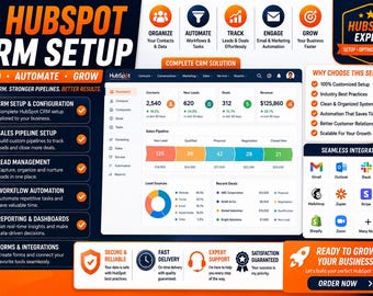 HubSpot CRM Setup Service Sales Pipeline Lead Management Workflow Automation