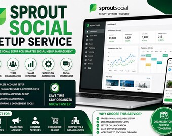 Sprout Social Setup Service: Workflow, Scheduling, Reporting Automation