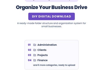 Google Drive Organization Blueprint | Business File Management System (Digital Download)