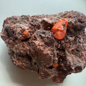 Wulfenite, Red Cloud Mine, Yuma Arizona, USA - Wulfenite Crystals on Matrix Mined in Mid 90’s