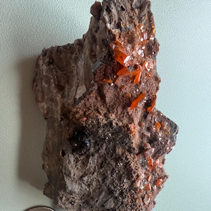 Wulfenite, Red Cloud Mine, Yuma Arizona, USA - Wulfenite Crystals on Matrix Mined in Mid 90’s