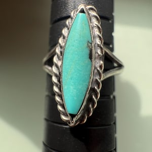 Vintage Turquoise Sterling Silver Ring