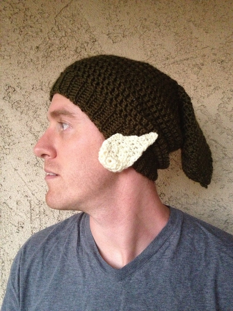 Hand Crocheted Zelda Link Hat with Elf Ears Attached Infant to Etsy