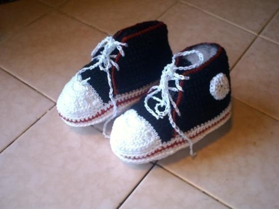 crochet converse tennis shoes