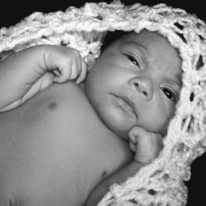 PATTERN ONLY Infant Round Cocoon Photography Prop PDF Crochet Pattern