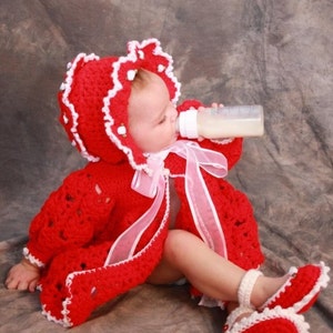 Heirloom Matinee Coat, Bonnet and Booties