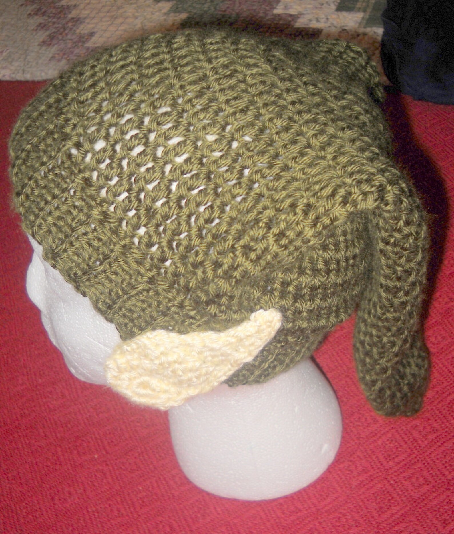 PATTERN ONLY Crocheted Zelda Link Hat With Elf Ears Attached Adult Size