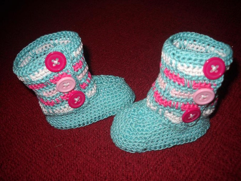 Infant Baby Striped Boot Booties Crib Shoes Perfect Baby Gift Etsy