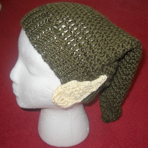 PATTERN ONLY Crocheted Zelda Link Hat with Elf Ears Attached Adult Size PDF Pattern