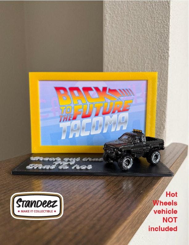 Drapeau Toyota Statler Marty McFly - Neuf, En Polyester, Thème Voiture Rétro !