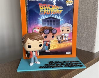 Back to The Future Display Stand: 3D Printed Golden Book & Funko Pop Base