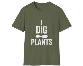 Camiseta divertida de jardinería "Me encantan las plantas" Camiseta de regalo para amantes de las plantas Camiseta divertida de jardinería Camiseta con humor sobre plantas