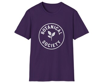 Camiseta de la Sociedad Botánica, Camiseta para amantes de las plantas, Camiseta minimalista de jardín, Camiseta con estética vegetal, Regalo para amantes de la naturaleza, Camiseta de jardinería