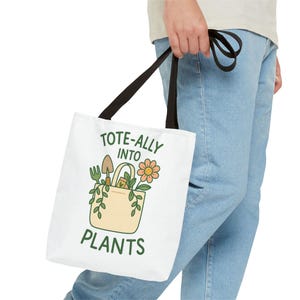 Plant Lover Tote Bag, Gardening Gift Idea, Garden Tote, Planting Tote, Plant Lady Bag, Gardening Supplies Bag