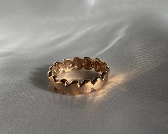 Vintage Gold Plated Band Ring, Size 5.75, 6.25, 6.75