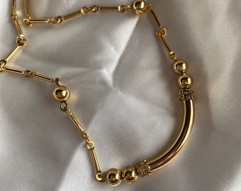 Vintage Gold Tone Chain Necklace