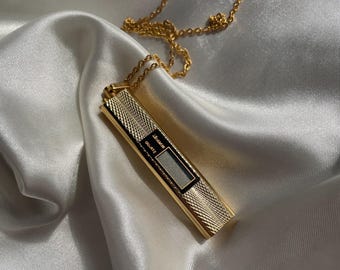 Vintage Gold Tone Comus Watch Necklace, Retro Gold Watch, NO BATTERIES INCLUDED