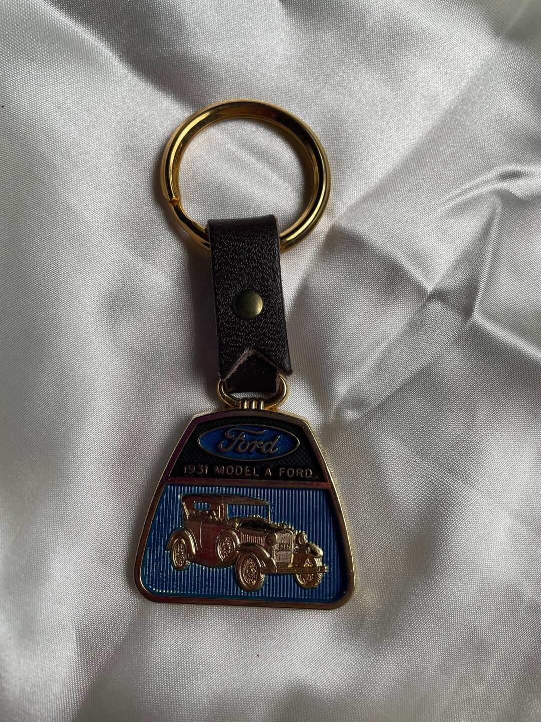 Vintage Blue Ford Keychain, Car Keychain, Car Lovers Etsy