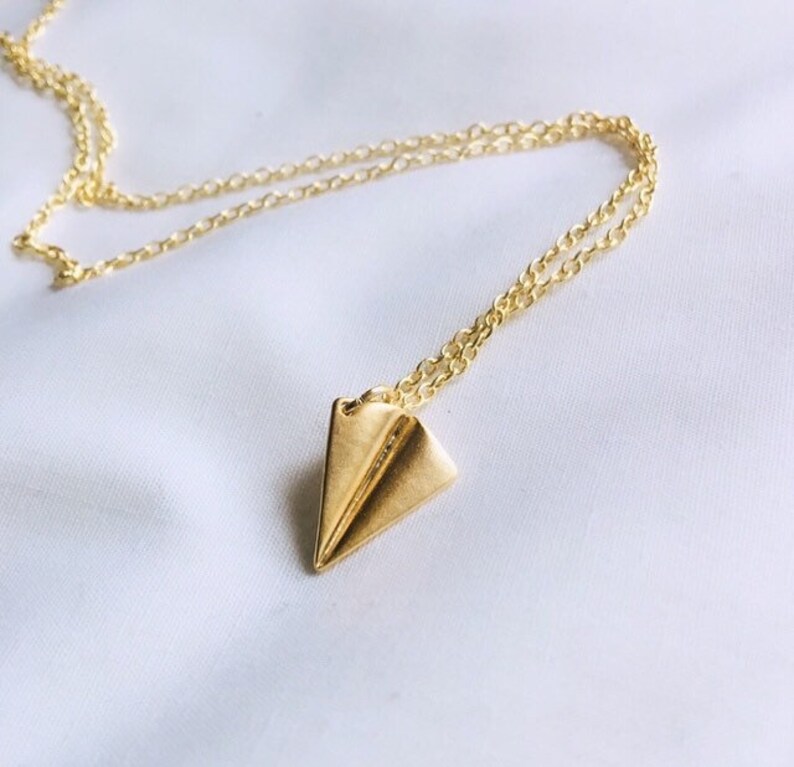 paper airplane charm