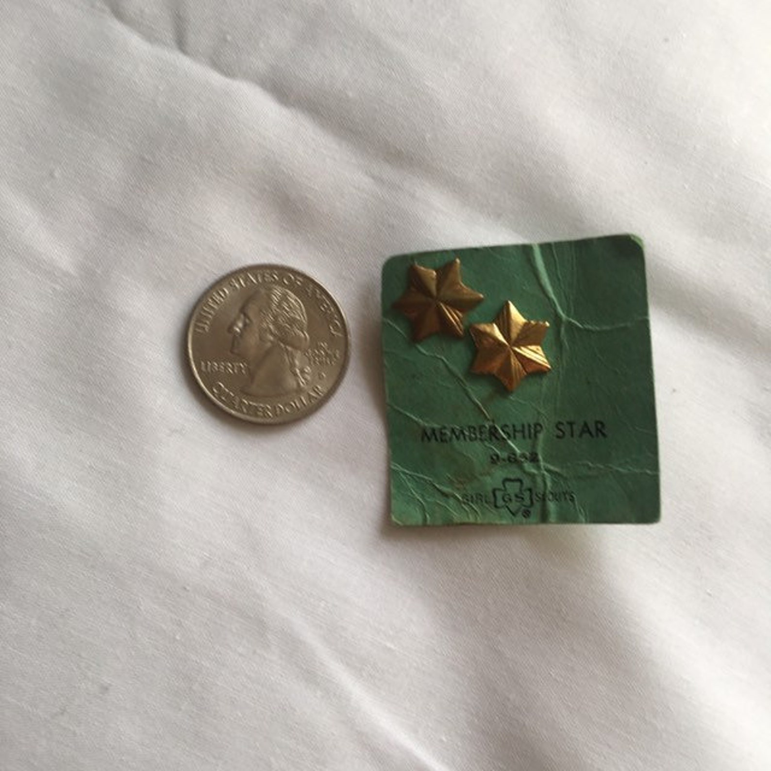 Vintage Girl Scout Star Membership Brooch Pins Girl Scout Etsy