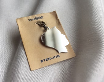 Vintage Sterling Silver Silhouette Charm