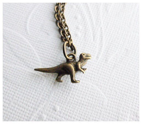 T-Rex Dinosaur Necklace Monster Jewelry Nerdy Jewelry | Etsy
