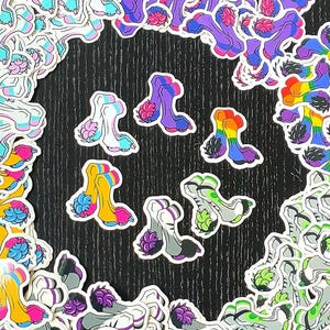 Cute Pride Paw Sticker | LGBTQ+ | Rainbow | Bi | Trans | Pan | Ace | Aro
