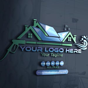 DIY Dachreinigung Logo Design: Druckreinigung, Dachrinnenservice
