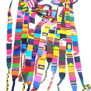 Correa de bolso con faja guatemalteca de algodón