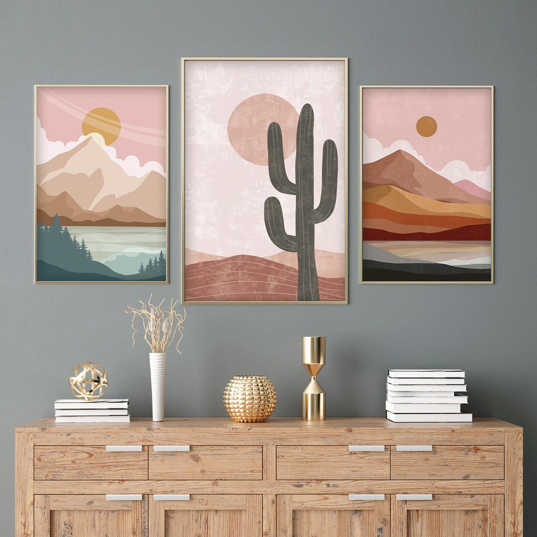 Abstract Nature Print, Boho Downloadable Wall Decor - Etsy