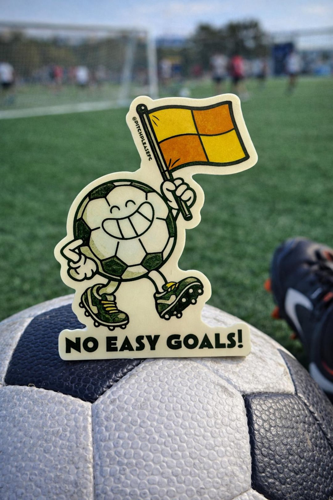 Offside Sticker Soccer Goals Sticker - Offsides NO EASY GOALS Decal - 3.5
