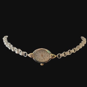 Gold and Silver Antique Watch Choker Necklace
